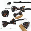 Bow Ties Brand Wool Bowtie Woven Plaid تجريده القوس الرسمي TIE Brown Gray Butterfly Mens Party Party Dress Press Luck Austories 231012