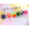 Gioielli per piercing al labbro Labret Spedizione gratuita LOTTO 50 pezzi Body Spike Koosh Ball Tongue Ring Bar 14g 231012