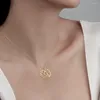Colares Pingente Senhoras Colar Único Aço Inoxidável Requintado Artesanal Lotus Design Alta Qualidade Elegante Jóias Presente Para Mãe