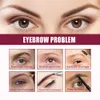 Eyelash Curler 4D Hårslag Brow Stamp Brush med ögonbrynkräm Ultratin Angled Rhombus Multifunktion Concealer Makeup 231012