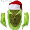 Temadräkt Santa Claus Halloween Green Haired Monster Cosplay Suit Party Comel231013