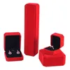 Proteable Jewelry Storage Box Set Earrings Ring Halsband Pendant Collection Organizer Square Jewelry Present Boxes Display Cases Krnso