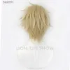 Thème Costume SPYFAMILY Cosplay Loid Forger Perruque Cheveux Blonds Courts Manga SPY X FAMILY Cosplay Costume Broche Halloween Party Cos PropL231013