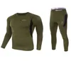 2021 Men Tactical Underwear Outdoor Sportswear Elastic Quick Drying Casual Sport Running Set Long Sleeve Top Pants Suit6158183