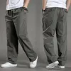 Męskie spodnie Cargo Spring Bawełna czarna robota noszenie duży rozmiar Summer Casual Climbing Joggers Man Man Autumn Spodni 231013