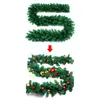 Julekorationer 2,7 m rotting jul garland krans konstgjord grön julgran prydnader vägg dörr dekor xmas hemfest hängande prydnad 231013