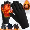 5本の指の手袋冬の女性男性サイクリングサーマルフリースコールドレジスタンス風水自転車暖かい屋外ランニングスキーミトン231012