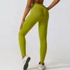 Active Pants Skin Feel Yoga BuHigh Waist Pant Squat Proof Stretch Sport Gym Legging Fitness Tights Nylon Athletic Wear For Women