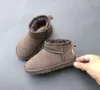 Marca niños niñas Mini botas de nieve invierno cálido niño WGG niños niños zapatos de felpa tamaño EU21-35 12