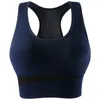 Yoga Outfit Sports Bra Running Shockproof Gathering No Steel Ring High Elasticity Breathable Pressure Reducing Shoulder Straps Fitness