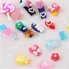 Decorações de arte de unhas multi coreano acrílico resina encantos 3d cartoon candybear diy kawaii acessórios suprimentos imprensa em unhas 231012