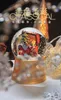 Christmas Decorations South Korea golden Christmas bear crystal ball snow music box music box girls children high-end Christmas gift 231012