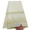 Broderie Voile suisse dentelle polie couture pur coton matériel tissu femmes africaines robe 5 mètres de mariage Style nigérian moderne automne en vente de haute qualité YQ-8320