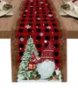 Tafelkleed Kerstboom Sneeuwpop Tafel Vlag Linnen Tafellopers Keuken Eettafel Decor Vakantie Eettafel Stof Winter Decor 231012