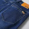 Erkek kot pamuk denim pantolon marka klasik kıyafetler tulumlar erkekler için düz pantolonlar siyah büyük boy 35 40 42 44 231012