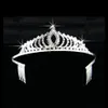 Haarspeldjes GETNOIVAS Fonkelende Strass Kroon Vrouwen Zilver Kleur Tiara Luxe Handgemaakte Hoofdband Bruid Bruiloft Jewelr2604