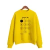 Sweats à capuche pour femmes Conception de clavier Déverrouillez-moi Téléphone Sérigraphie Femmes Sweat-shirt Coréen O-cou Tricoté Pull Automne Couleur Bonbon Vêtements