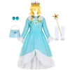 Abiti per ragazze Rosalina Dress Girl Peach Daisy Gioco di ruolo Festa di compleanno per bambini Carnevale Costume fantasy 231013