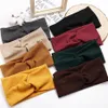 Pinces à cheveux Barrettes femmes bandeau couleur unie coton large Turban ed noué bandeau filles bandeau mode Accesso243C