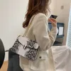 Moda cobra padrão feminino saco quadrado ombro corrente sacos designer saco de jóias fivela das mulheres hobo mini b ag