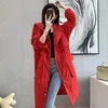 Casacos de Trench das Mulheres Plus Size S-3XL Mulheres Jaqueta Longa Com Capuz Windbreaker Zíper Cordão Cintura Primavera Outono Chic Moda Casual Solto