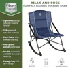 Camp Furniture Timber Ridge Katlama Salpma Kamp Sandalyesi Sabit Art Resimleri ile Patio Bahçesi Çimenleri için Taşınabilir Açık Rocker 231012