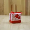 Gift Wrap 10pcs/lot Heart Shape Cookie Bags Christmas Candy With Ropes Merry Guests Packaging Boxes