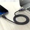 PD 60W câble de charge rapide Type C câbles USB C tressés en Nylon cordon de synchronisation de données pour Xiaomi Samsung S23 Pixel Nokia