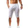 Short d'été pour hommes, culotte de course, 2021 lin, coton, décontracté, Boardshorts, vêtements de gymnastique, Fitness, pantalons courts, Male208e