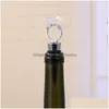 Bar Tools Crystal Diamond Ring Wine Stoppers Home Kitchen Tool Champagne Bottle Stopper Wedding Guest Gift Present Box Packaging Drop DHMF7