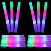 Party Decoration 12 15 24 30 60 90st Glow Sticks RGB LED -lampor i Dark Fluorescence Light for Wedding Concert Festival253R