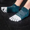 Sportsocken aus reiner Baumwolle, fünf Finger, für Herren, atmungsaktiv, bequem, formend, Anti-Reibung, Herren mit Zehen, EU 3946 231012