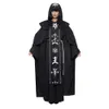 Cosplay Wizard Horror Grim Reaper Costume Women Men Monk Cloak Robe Priest Witch Dress Skeleton Zombie Halloween Purim Party Fancy