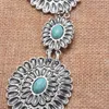 Other Fashion Accessories Fashion Turquoise Decor Metal Vintage Belly Chains Women Waist Chains Necklace Alloy Conchos Long Chain Waistband Body Jewelry 231013