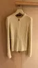 Womens Knits Winter loro piana Casual Grey Beign Round Neck Long Sleeve Cashmere Knit Cardigan