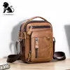 Marsupi di marca 100% vera pelle da uomo borsa a tracolla per uomo borsa a tracolla piccola borsa di design da uomo Bolso maschio 231013