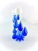 Plate-forme de type goutte de pluie, belle conception, couleur porcelaine bleu cobalt et blanc, joint de 14mm