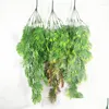 Decorative Flowers 78Cm Hanging Simated Flower Plant Sunflower Leaf Decoration Fake Wall Per Vine Dhooh