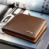 2017 mâle en cuir véritable luxe portefeuille décontracté court designer porte-carte poche mode sac à main portefeuilles pour hommes 257 V