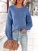 Women's Sweaters Womens Chunky Knitted Pullover Sweater Oversized Crewneck Baggy Slouchy Jumper Tops
