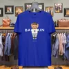 ベアデザイナーブランドメンズTシャツ男性のための特大のTシャツ面白いベアレタープリントシャツ通気可能なカジュアル女性サマーベアマンTシャツY2Kトップ416