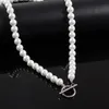 Catene Trendy Classic Imitazione Collana di perle da uomo fatte a mano Larghezza 6 8 10mm Chiusura a ginocchiera con perline per gioielli GiftChains229M