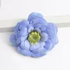 Fleurs décoratives 10 pièces 7CM fausse tête en soie artificielle pour la décoration de la maison décoration de mariage bricolage artisanat guirlande cadeau accessoire