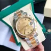 Met originele doos Horloge 41 mm President Datejust 116334 Saffierglas Azië 2813 Beweging Mechanisch Automatisch Herenhorloges 10