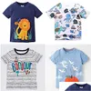 T-Shirts 14 Stil Kinderkleidung T-Shirt Jungen Mädchen 100 % Baumwolle Kurzarm Cartoon Dinosaurier Löwe Buchstaben Sommer Baby, Kinder Mutterschaft Bab Dhp0I