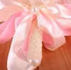 Bridal Wedding Bouquet Bridesmaid Artificial PE Rose Flower Fake Pearl Pink Bouquet Wedding Supplies Festival Decorations