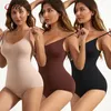 Waist Tummy Shaper Qtree Full Body Shapewear Sculpting Sleeveless Control Bodysuit for Women Slim Trainer with Hooks Plus Size 231012