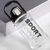 Tumblers 1400 ml vattenflaska för sport bärbar läcksäker PC Gym Drinkware tom transparent plast med artikel 231013
