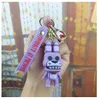 3D Anime Figure Keychains Cartoon Soft Rubber PVC Halloween Horror Toy Bear Keychains