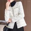 Abiti da donna Tessuto di alta qualità Formale Donna Blazer Giacche Cappotto Autunno Inverno Professionale Ol Business Abbigliamento da lavoro Capispalla da ufficio per donna{category}